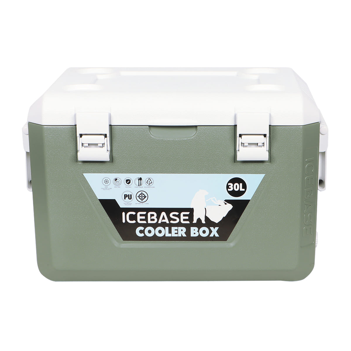 กระติกน้ำแข็งเก็บความเย็น ICEBASE รุ่น CLG-201GN (MERCURY) ขนาด 30 ลิตร สีเขียว_0